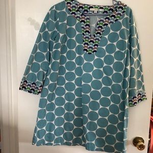 Boden blue pattern tunic